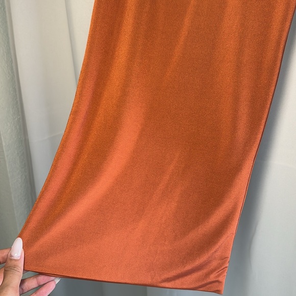 Rustic orange tube top and skirt set - Picture 4 of 4
